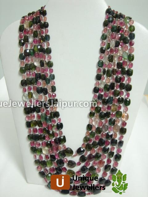 Tourmaline Faceted U Beads